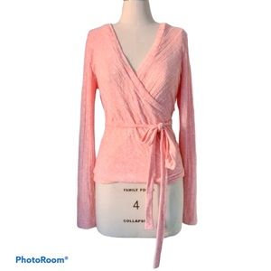 Anthropologie Saturdays Sundays Marled Wrap Top